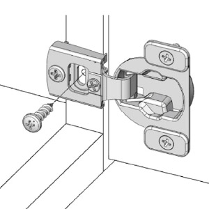 US-Style Hinge With 2D Adjustment